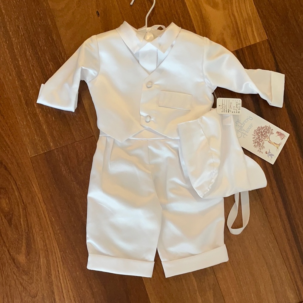 NWT Children’s Hour Boys Christening 0-3 mos